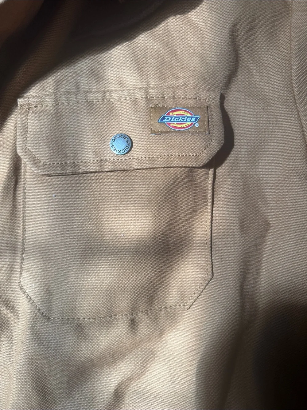 Dickies Brown Work Jacket with Gray Hood men’s L